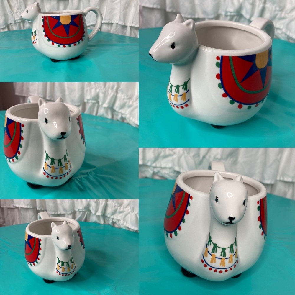 Alpaca Big Belly Ceramic 14oz mug like new!!